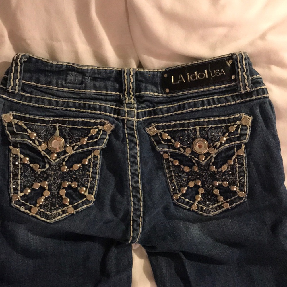 L A idol USA JEANS Capri W 29 L 18